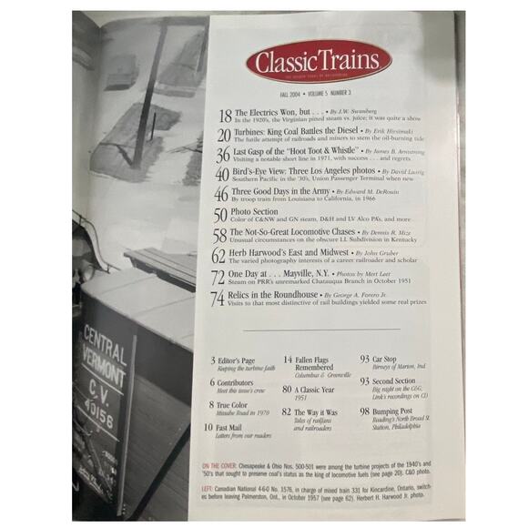 Vtg Lot 4 Classic Trains 2004 Magazine Full Year Steam Cars Locomotive Diesel - Picture 8 of 11